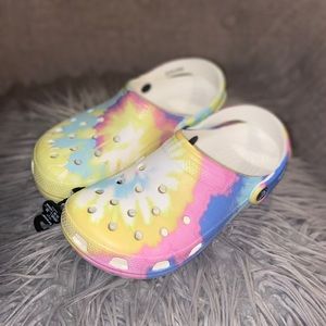 SOLD - Tie Dye Crocs